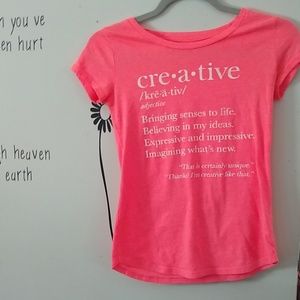 Children's large are women's small T-shirt coral